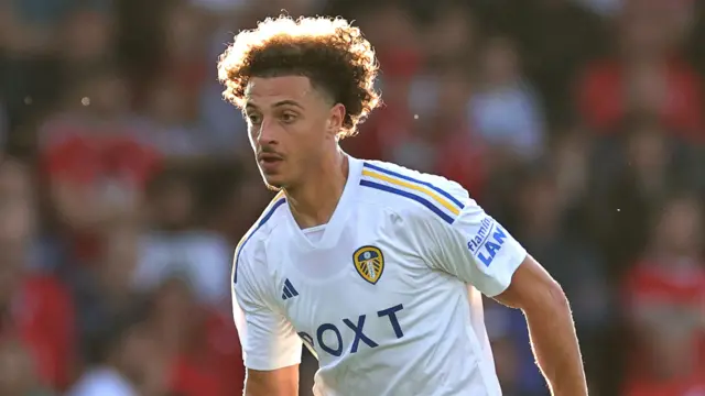 Ethan Ampadu in pre-season action for Leeds