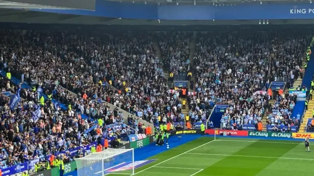 Cov fans at the King Power