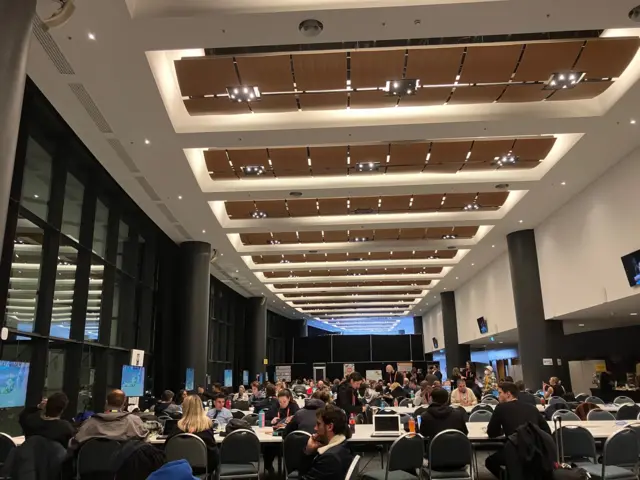 Sydney Olympic Stadium media centre