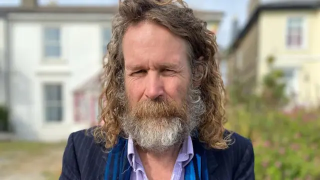 Liam Ó Maonlaí, lead singer of Irish band Hothouse Flowers, in Bray