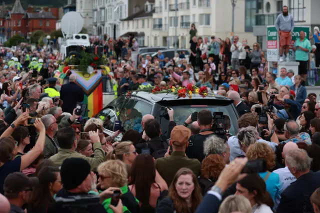 Sinéad O'Connor's funeral procession