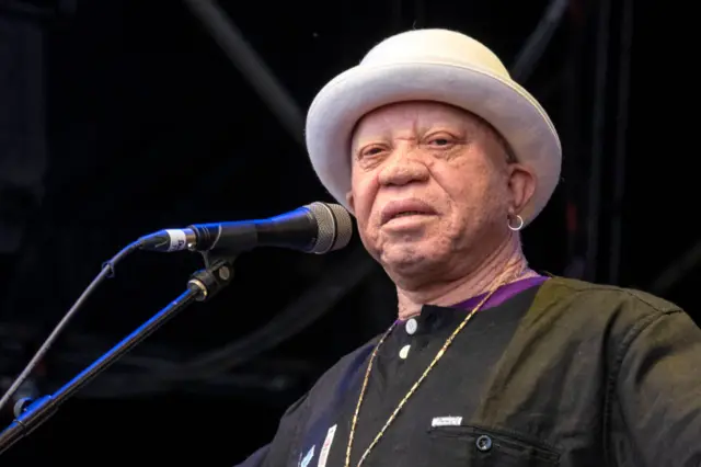 Salif Keita performing in the UK, 27 July 2019