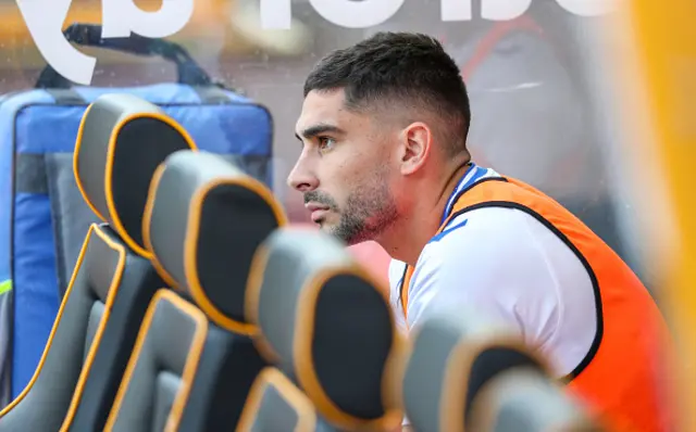 Everton's Neal Maupay takes a seat on the bench