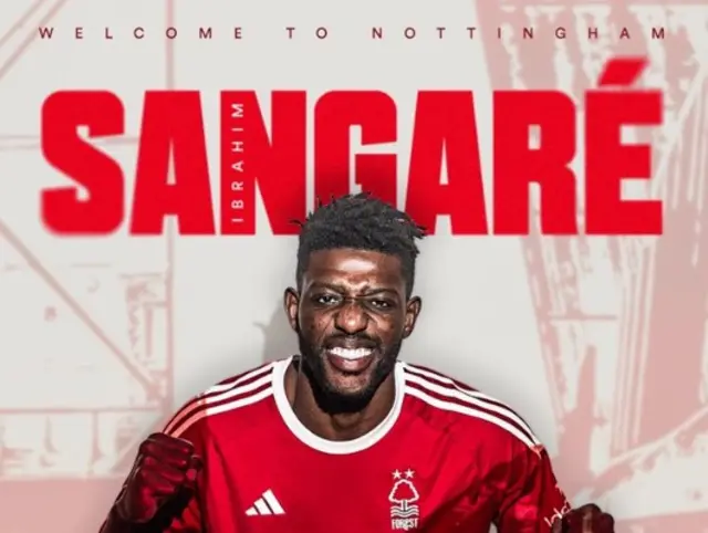 Ibrahim Sangare poses in a Forest shirt