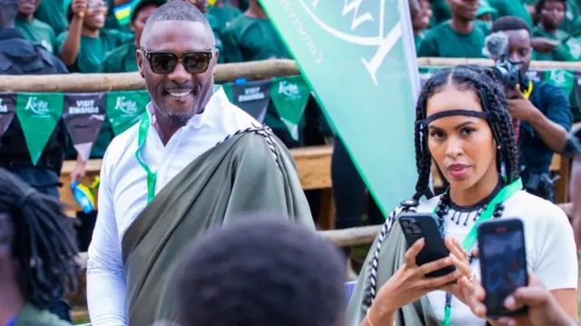 Actor Idris Elba and his wife Sabrina