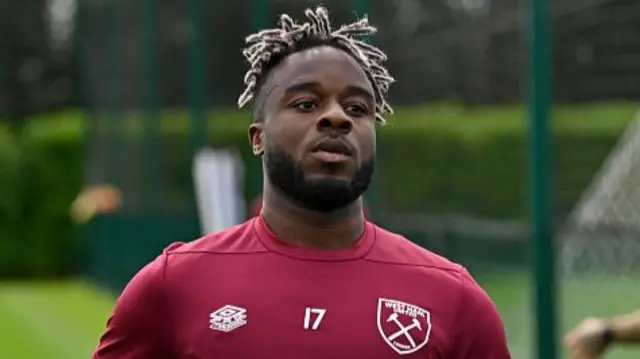 Maxwel Cornet in training for West Ham