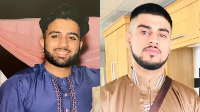 Hashim Ijazuddin (left) and Saqib Hussain were both 21 years old when they died