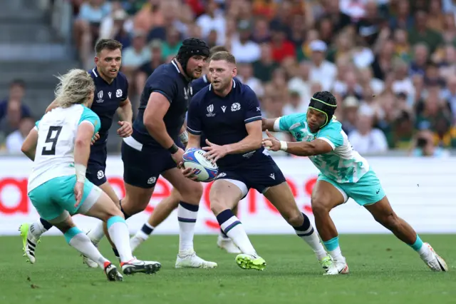 Finn Russell has been in the thick of the action