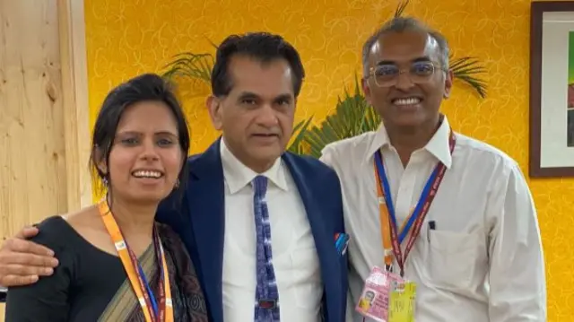 Amitabh Kant with his team