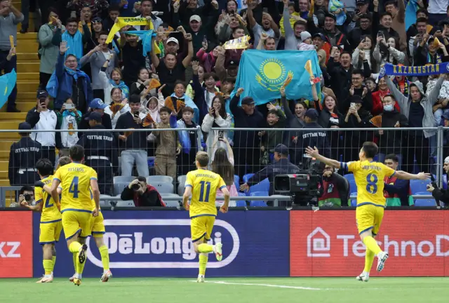 Maksim Samorodov celebrates his goal