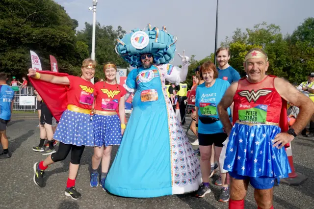 Fancy dress outfits at the Great North Run