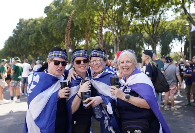 Scotland fans in Marseille