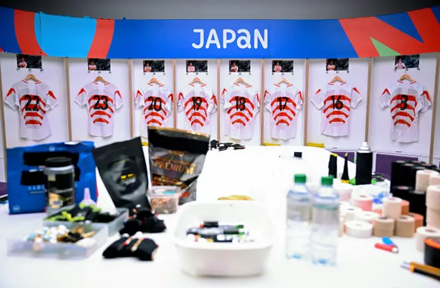 Japan changing room all setup