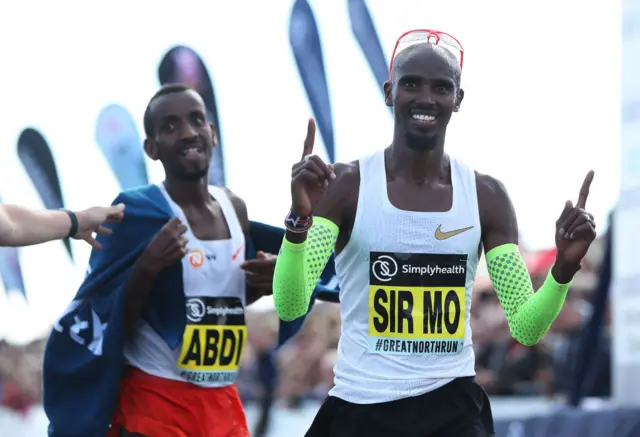 Sir Mo Farah, Great North Run