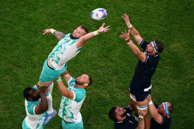 Lineout shot