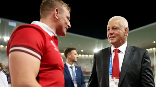 Warren Gatland and Jac Morgan