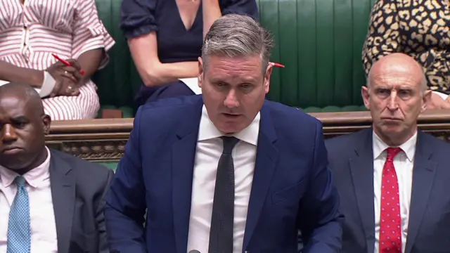 Sir Keir Starmer speaking in the Commons