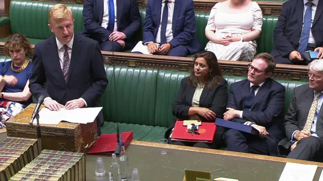 Oliver Dowden speaking in the House of Commons