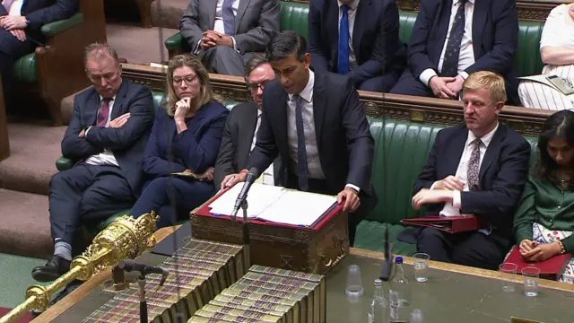 Rishi Sunak speaking in the House of Commons