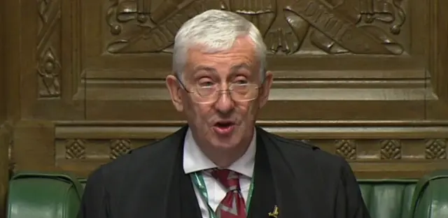 Lindsay Hoyle in the House of Commons