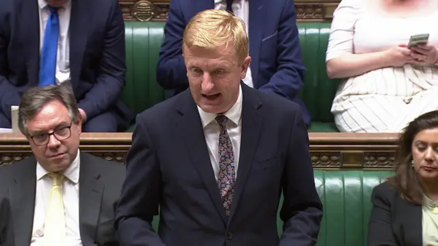 Oliver Dowden speaking in the House of Commons