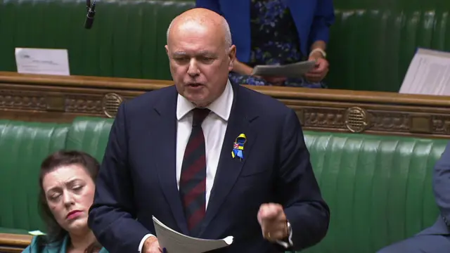 Iain Duncan Smith speaking in the House of Commons