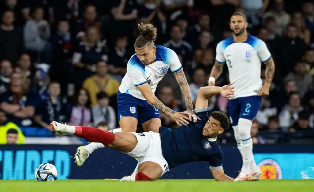 Che Adams tackles Kalvin Phillips