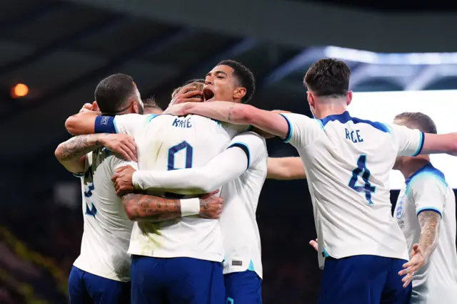 England celebrate