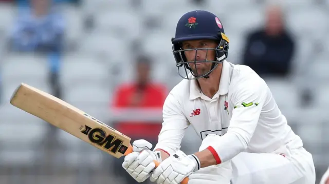 Dane Vilas batting for Lancashire