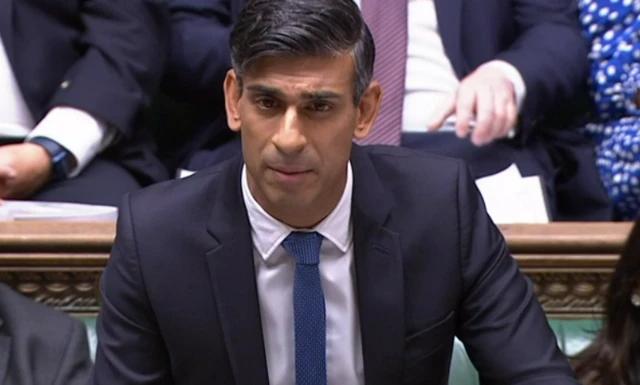 Rishi Sunak at PMQs