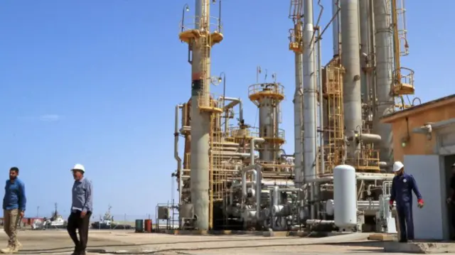 Brega oil port in Libya