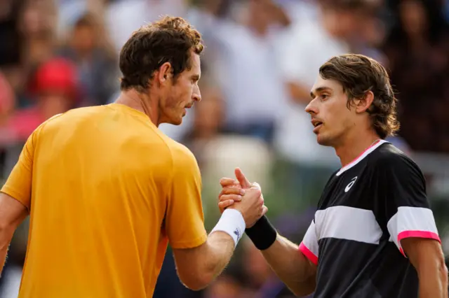 Andy Murray and Alex de Minaur