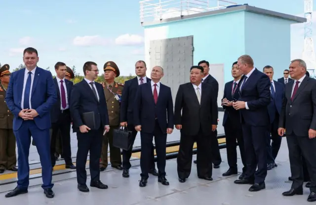 Kim and Putin visit the Vostochny Сosmodrome in Russia's far east