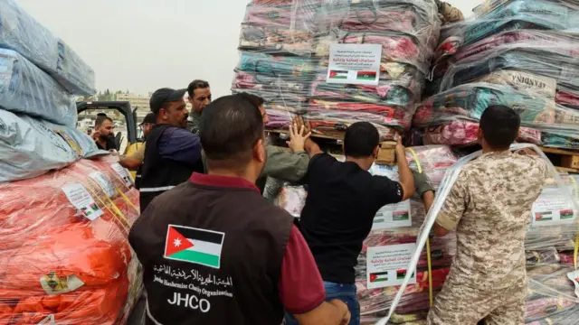 The Jordanian Hashemite Charity Organization sending aid to Libya