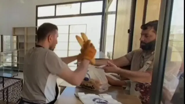 Bread is being given out in Libya