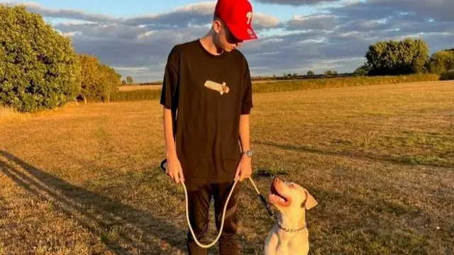 Jake Higgs with his American bully XL Bane