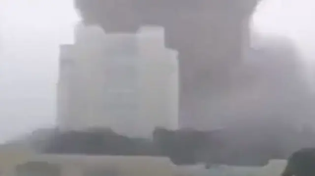 A video clip said to depict a tornado was later debunked as fake