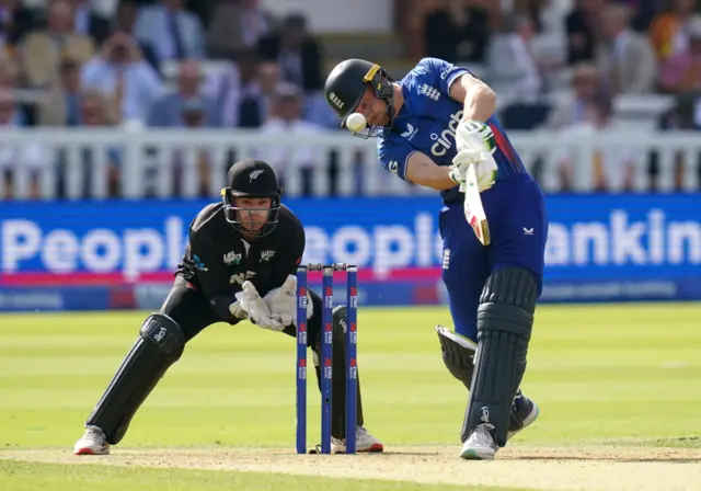 Jos Buttler plays a shot