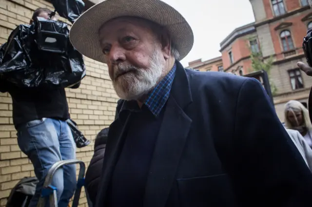 Barry Steenkamp, Father of Reeva Steenkamp arrives at North Gauteng High Court on June 13, 2016 in Pretoria, South Africa.