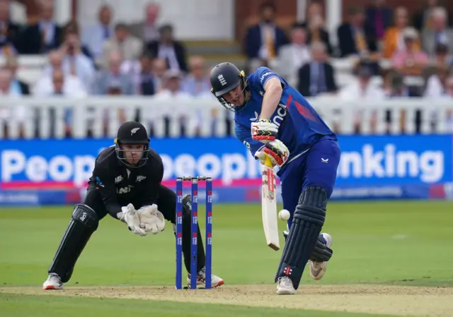 England's Harry Brook during the fourth Metro Bank One Day International match at Lord's, London.