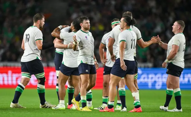 Ireland celebrate win