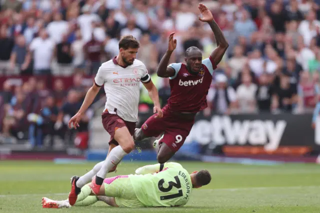 Ederson saves