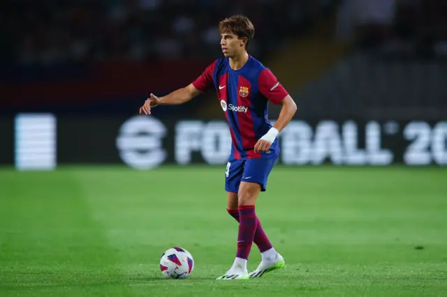 Joao Felix playing for Barcelona