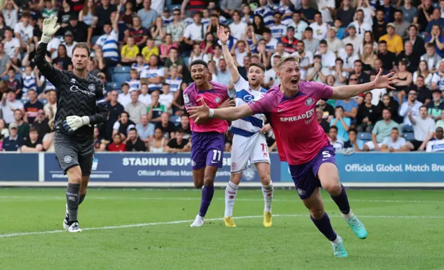 Jack Clarke celebrates scoring for Sunderland at QPR