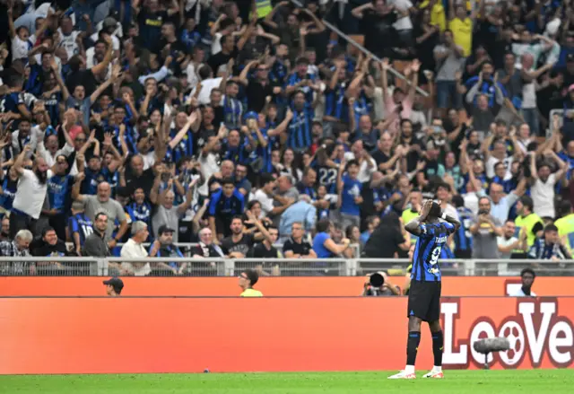 Marcus Thuram celebrates scoring