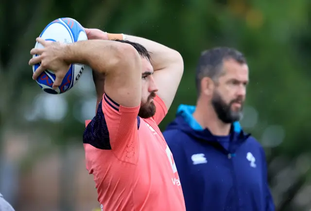 Ronan Kelleher during Ireland training