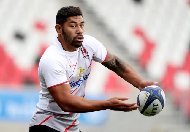 Charles Piutau in action for Ulster Rugby