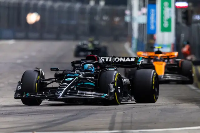 George Russell at the Singapore GP.