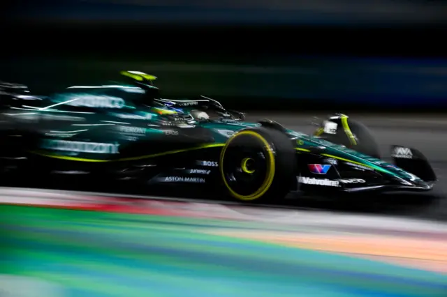 Fernando Alonso at the Singapore GP.