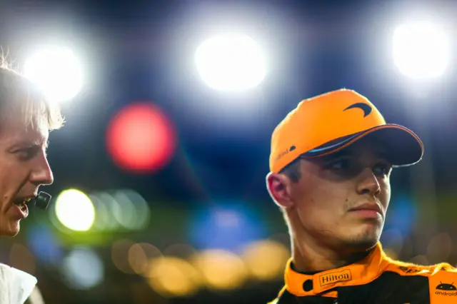 Lando Norris in Singapore.